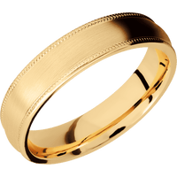 14K Yellow Gold + Satin Finish