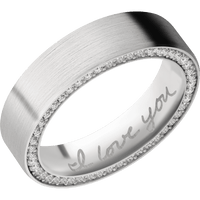10K White Gold + Satin Finish
