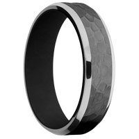 Zirconium + Hammer , Polish Finish + Black