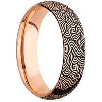 14K Rose Gold + Polish Finish