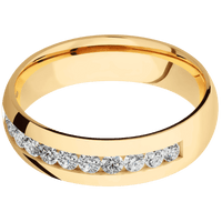 14K Yellow Gold + Polish Finish
