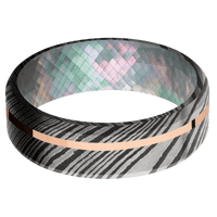 Damascus + Acid Finish + Black Mother of Pearl
