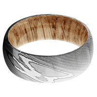 Damascus + Polish Finish + Natural Oak