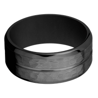 Zirconium + Polish , Hammer Finish + Black
