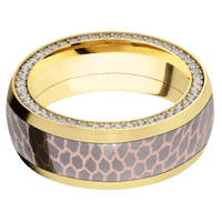 10K Yellow Gold + Satin Finish