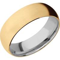 14K Yellow Gold + Satin Finish + Titanium