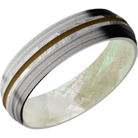 Cobalt Chrome + Rock , Sand Finish + Freshwater Mother of Pearl