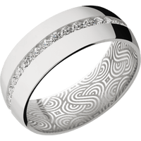 18K White Gold + Polish Finish