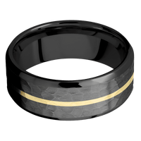 Zirconium + Hammer , Polish Finish