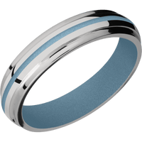 Titanium + Polish , Polish Finish + Polar Blue