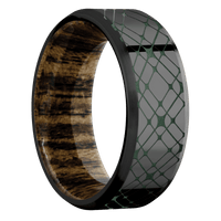 Zirconium + Polish , Satin Finish + Bocote