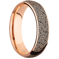 14K Rose Gold + Polish Finish