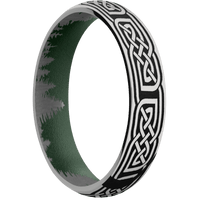 Titanium + Polish Finish + Highland Green