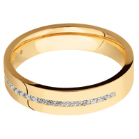 18K Yellow Gold + Polish Finish