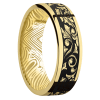 14K Yellow Gold + Polish Finish