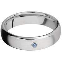 14K White Gold + Satin , Polish Finish