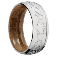 Titanium + Polish Finish + Whiskey Barrel
