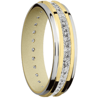 18K Yellow Gold + Polish , Polish Finish + Bright Nickel