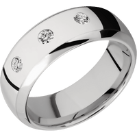 14K White Gold + Polish , Polish Finish