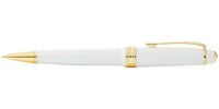 Bailey Light™ Polished White Resin and Gold Tone Ballpoint Pen