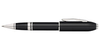 Peerless™ Obsidian Black Lacquer with Platinum Plated Appointments Selectip® Rollerball Pen