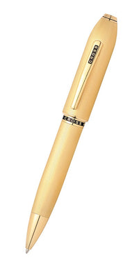 Peerless™ 23KT Heavy Gold Plate with Gold Plated Appointments and Swarovski Crystal Ballpoint Pen