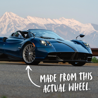 Forged Carbon Fiber Ring with Supercar Ron Authentic Hypercar Wheel Sleeve