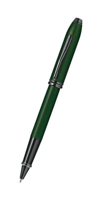 Townsend® Matte Green PVD Micro-knurl Rollerball Pen