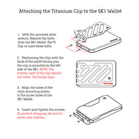 SK1 TITANIUM MONEY CLIP