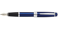 Bailey™ Blue Lacquer Stainless Steel Medium Nib Fountain Pen