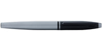 Calais™ Matte Gray and Black Lacquer Stainless Steel Fine Nib Fountain Pen