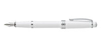 Bailey Light™ Polished White Resin Medium Nib Fountain Pen