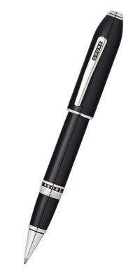 Peerless™ Obsidian Black Lacquer with Platinum Plated Appointments Selectip® Rollerball Pen
