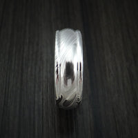 Kuro Damascus Steel Ring Custom Made Wedding Band