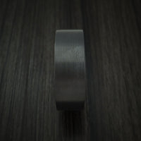 Black Zirconium and Hardwood Sleeve Ring Custom Made