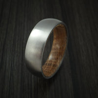 Titanium Ring with Hardwood Sleeve Custom Made Band