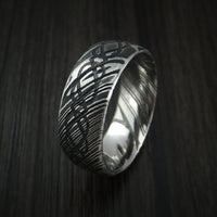 Kuro Damascus Steel Celtic Knot Ring Infinity Design Wedding Band