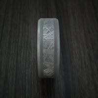 Gibeon Meteorite in Titanium Wedding Band