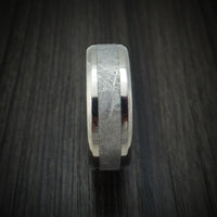 Titanium Ring With Gibeon Meteorite And Cobaltium M3 Mokume Custom Made
