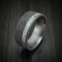 Titanium Celtic Ring with Gibeon Meteorite Custom Made Band