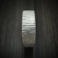 Titanium Tree Bark Finish Men's Ring Custom Made
