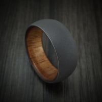 Tantalum and Hardwood Ring Custom Made Band