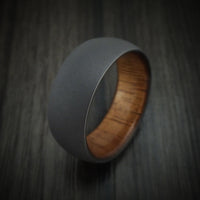 Tantalum and Hardwood Ring Custom Made Band
