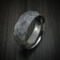 Rock Hammered Tantalum Ring Custom Made