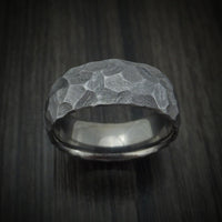 Rock Hammered Tantalum Ring Custom Made