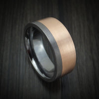 Tantalum and 14K Gold Ring Custom Made Band