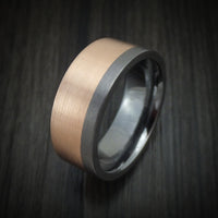Tantalum and 14K Gold Ring Custom Made Band