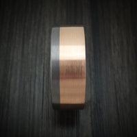 Tantalum and 14K Gold Ring Custom Made Band