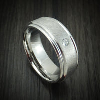 Cobalt Chrome and Diamond Men's Ring Custom Made Band