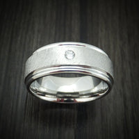 Cobalt Chrome and Diamond Men's Ring Custom Made Band